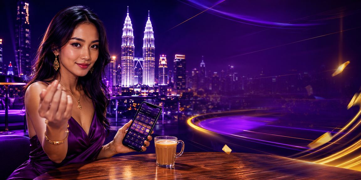 Pemain Malaysia menggunakan aplikasi mudah alih waja33 di Kuala Lumpur